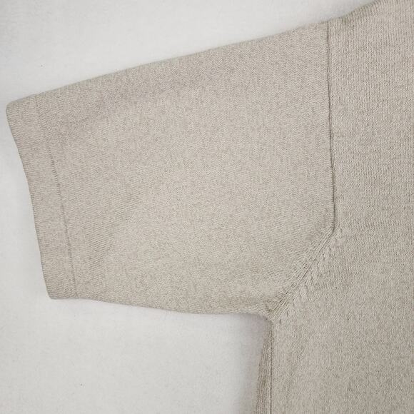 Lord & Taylor Casual Classics Men's SZ L Beige Knit Polo Short Sleeve Lux Fabric - Picture 4 of 13